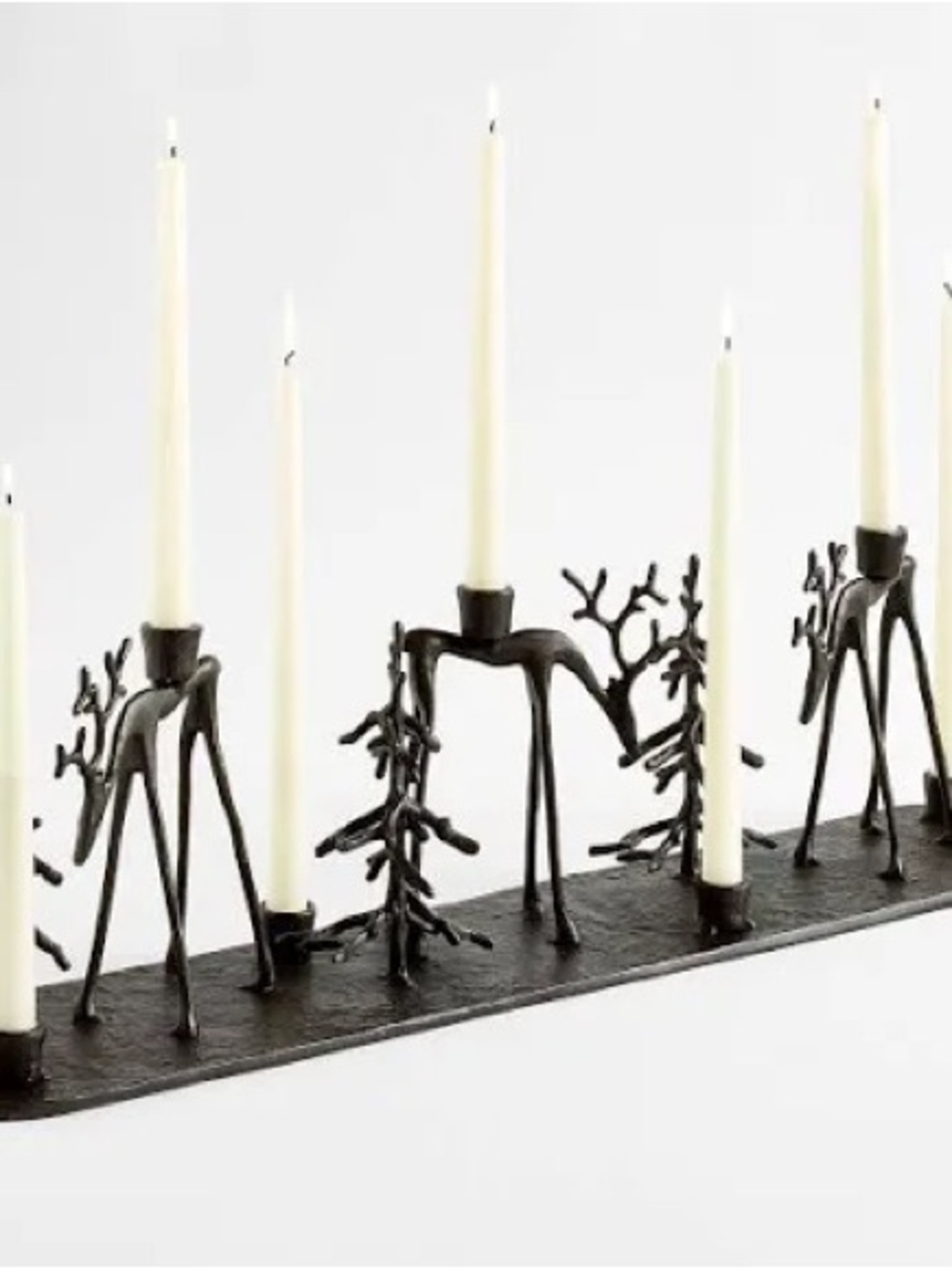 Pottery Barn Sculpted Reindeer Centerpiece Candle Holder BNIB - Picture 3 of 7
